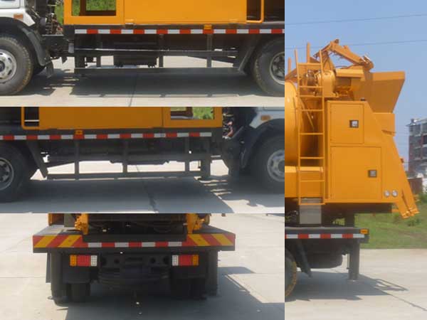 華通牌HCQ5120THBEQ5型車載式混凝土泵車