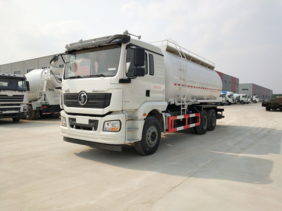 陜汽德龍后八輪粉粒物料運輸車(27方)